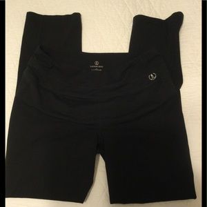 Lands End stretch yoga pants Sz L, 14-16, Black